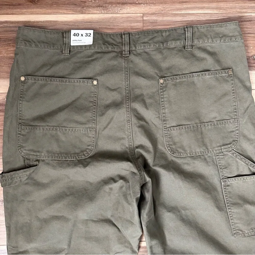 Alpine Design Men’s Utility Pants NWT Vintage Olive 40x32 Workwear